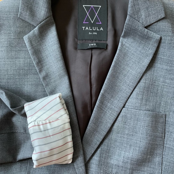 Aritzia Talula Grey Blazer Size 2 - Picture 6 of 8